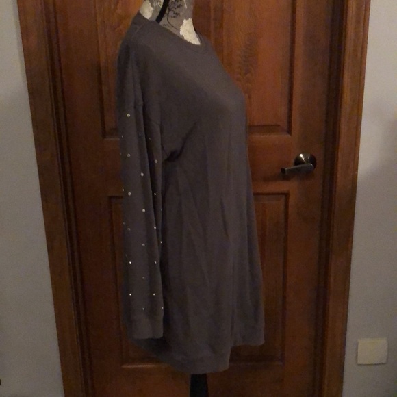 Massimo Fabro Italy 80s sweatshirt dress with studs on arms - Picture 4 of 11